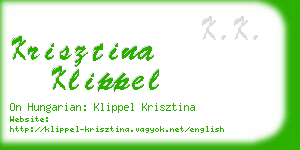 krisztina klippel business card